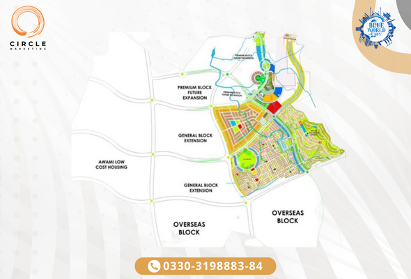 Blue World City Islamabad Map Masterplan